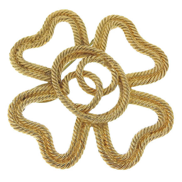 Chanel Broche Gold Gold Plated brooch - Picture 1 of 5